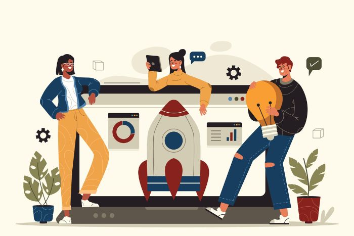 Ilustración conceptual de Account Based Marketing para el diccionario de La Batería Recargable