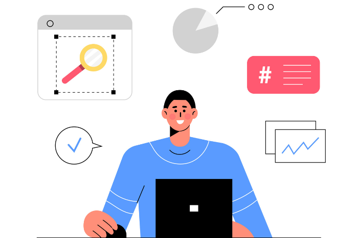 Analista creando informes interactivos y cuadros de mando personalizados en Looker Studio